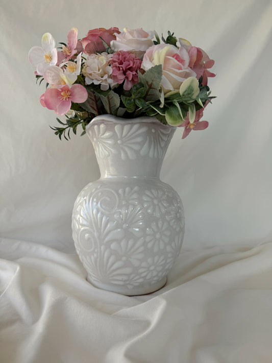 White Wavy Vase