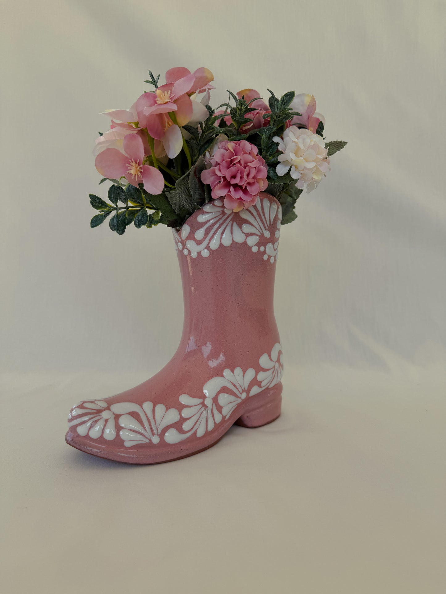 Pink Boot Vase Partial Design