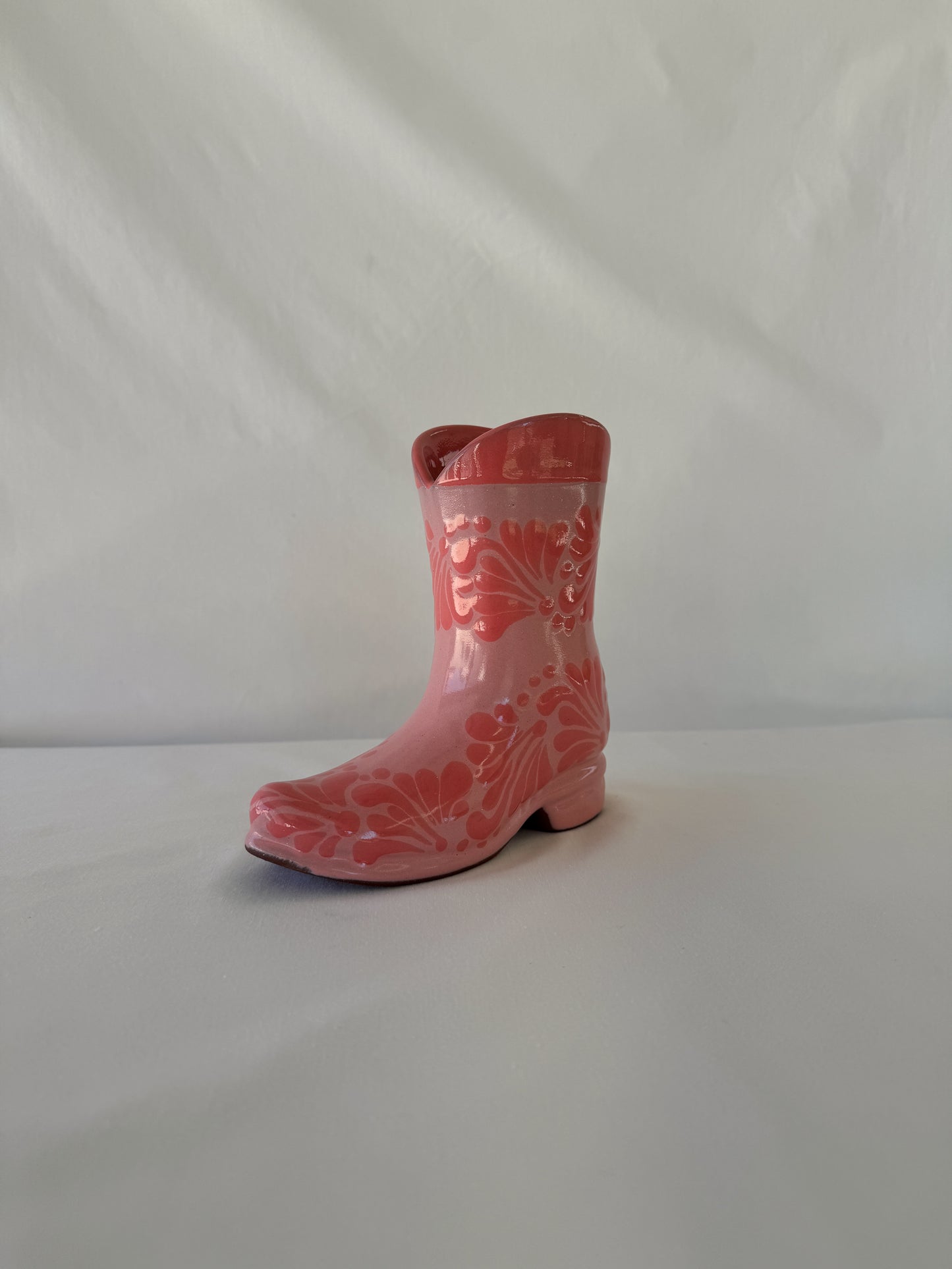 Pink Boot Vase