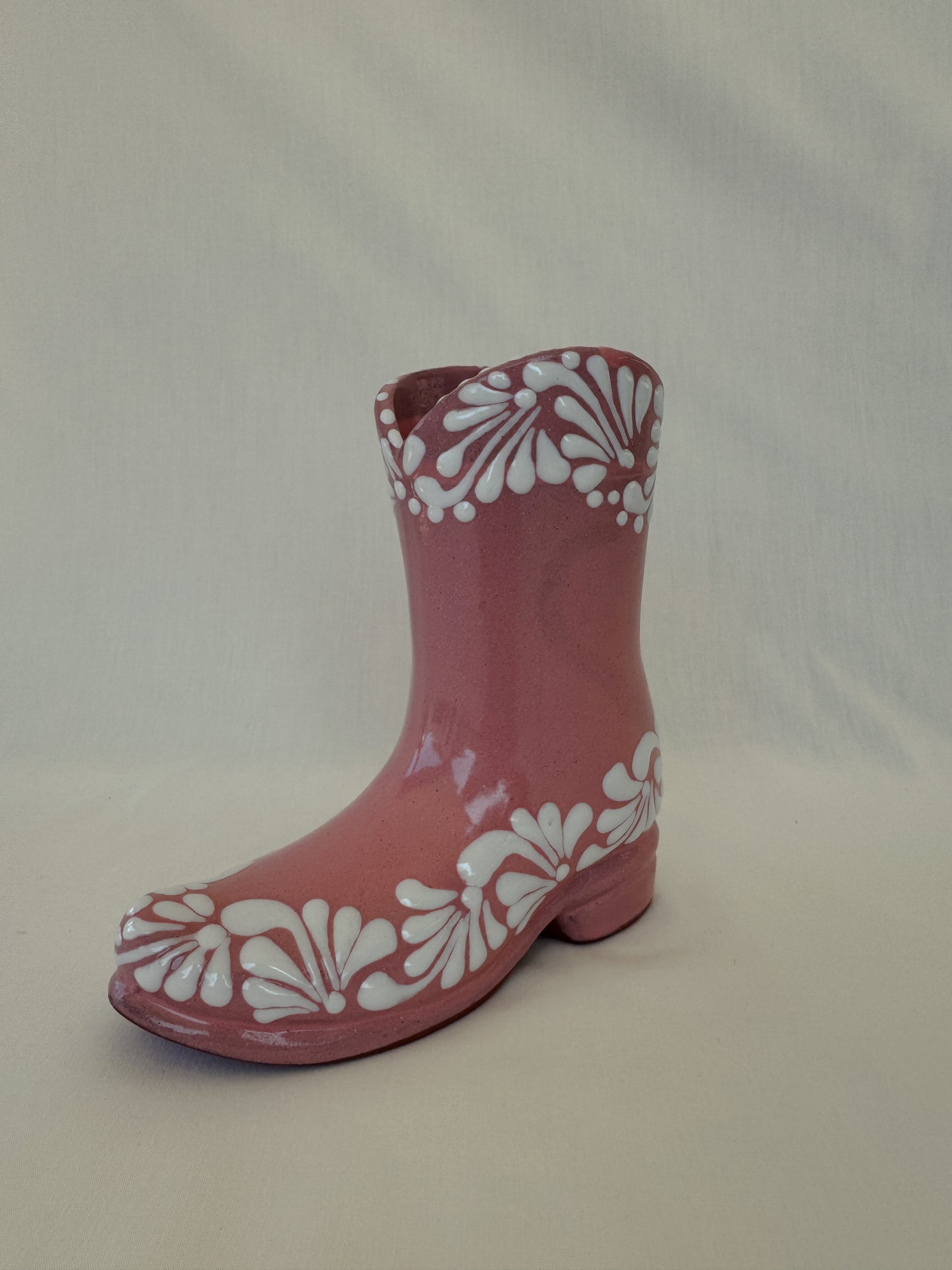 Pink Boot Vase Partial Design