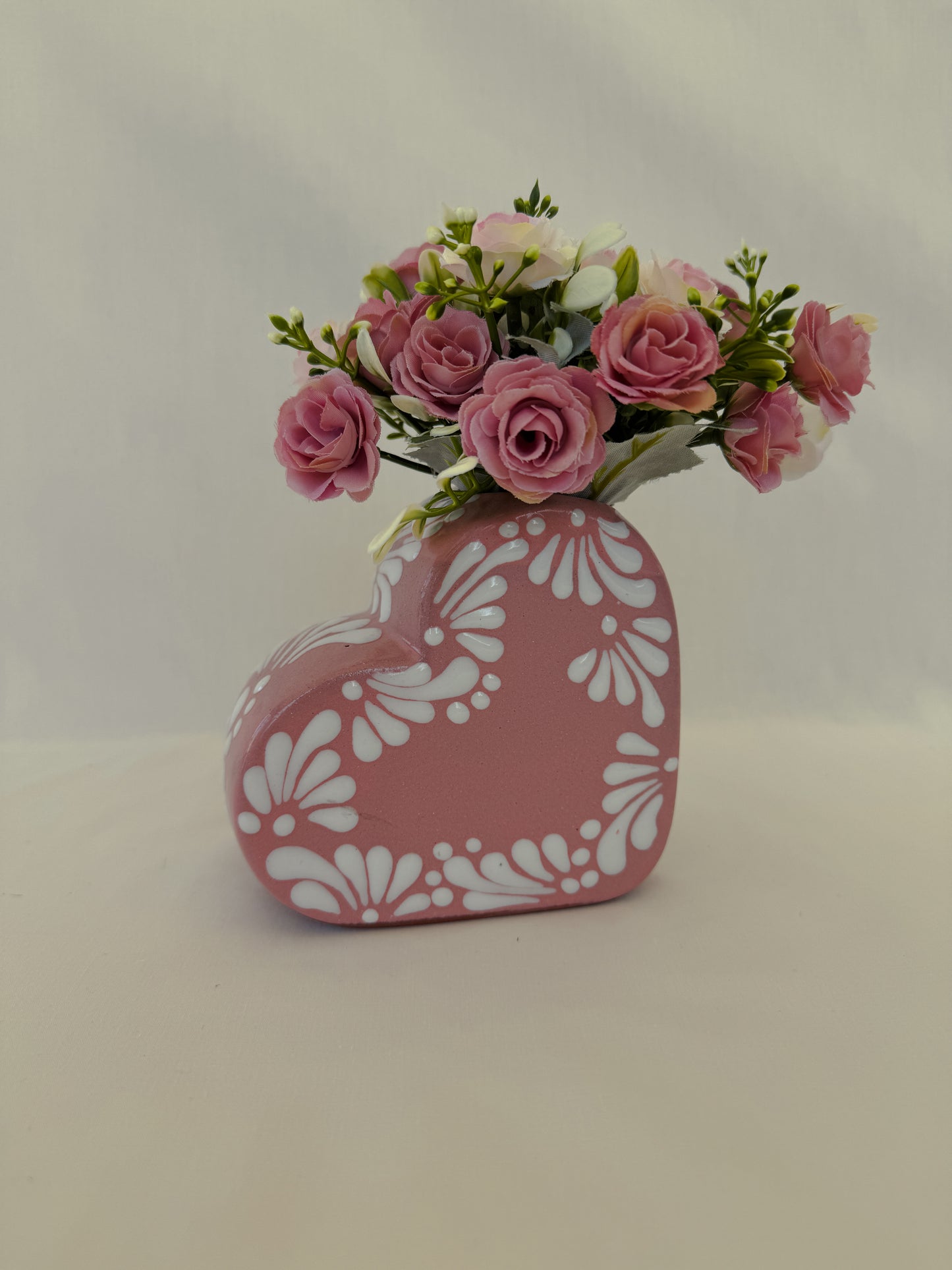 Pink Heart Vase Partial Design