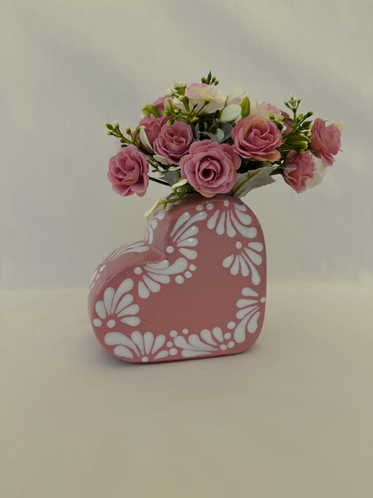 Pink Heart Vase Partial Design