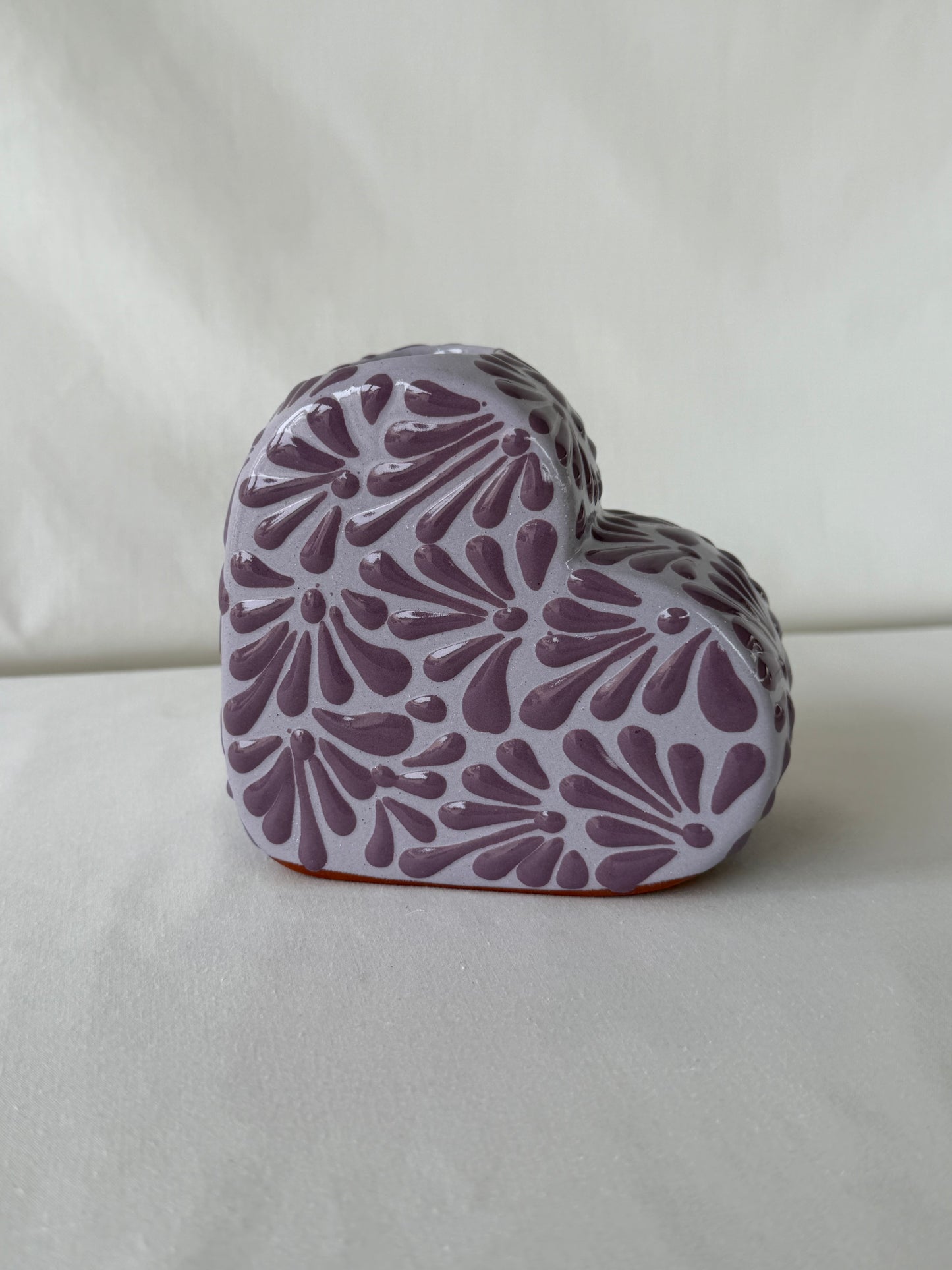 Purple Heart Vase Fan Design