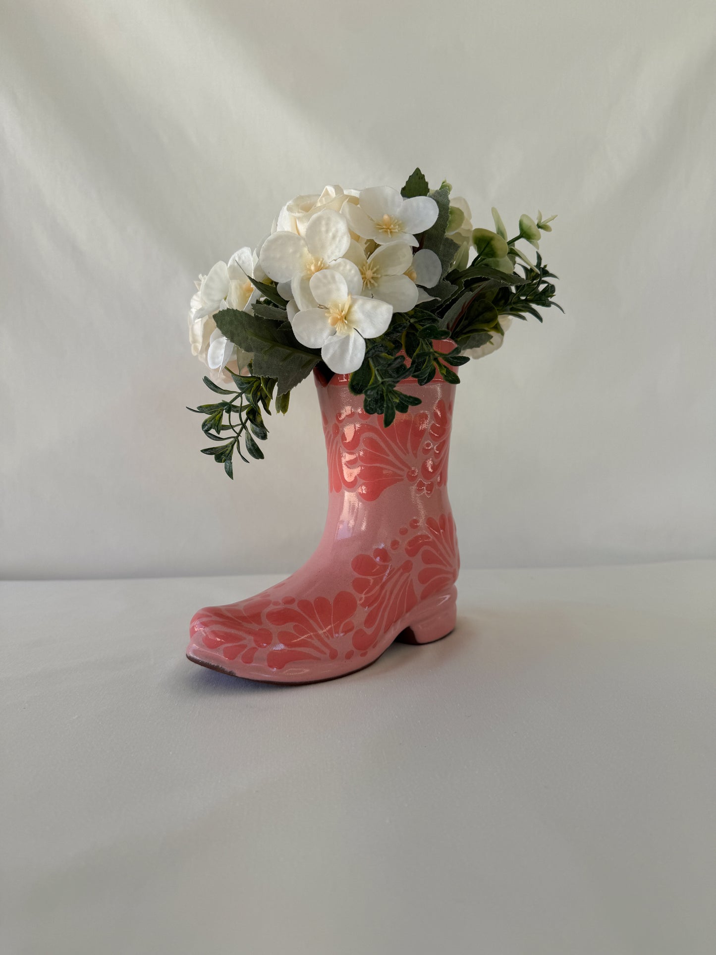 Pink Boot Vase