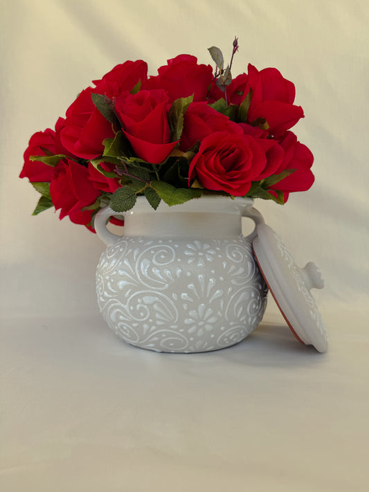 White Decorative Frijolera