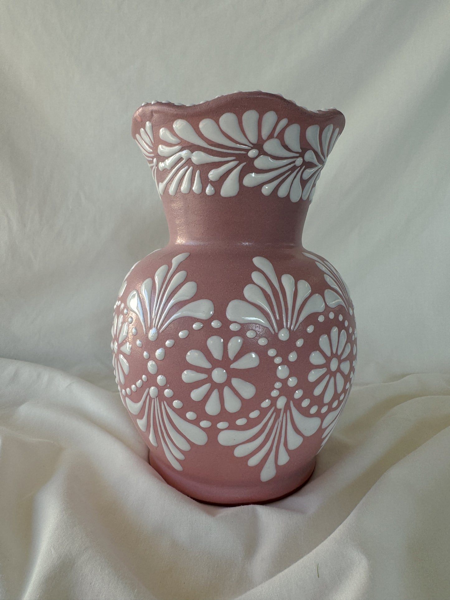 Pink Wavy Vase