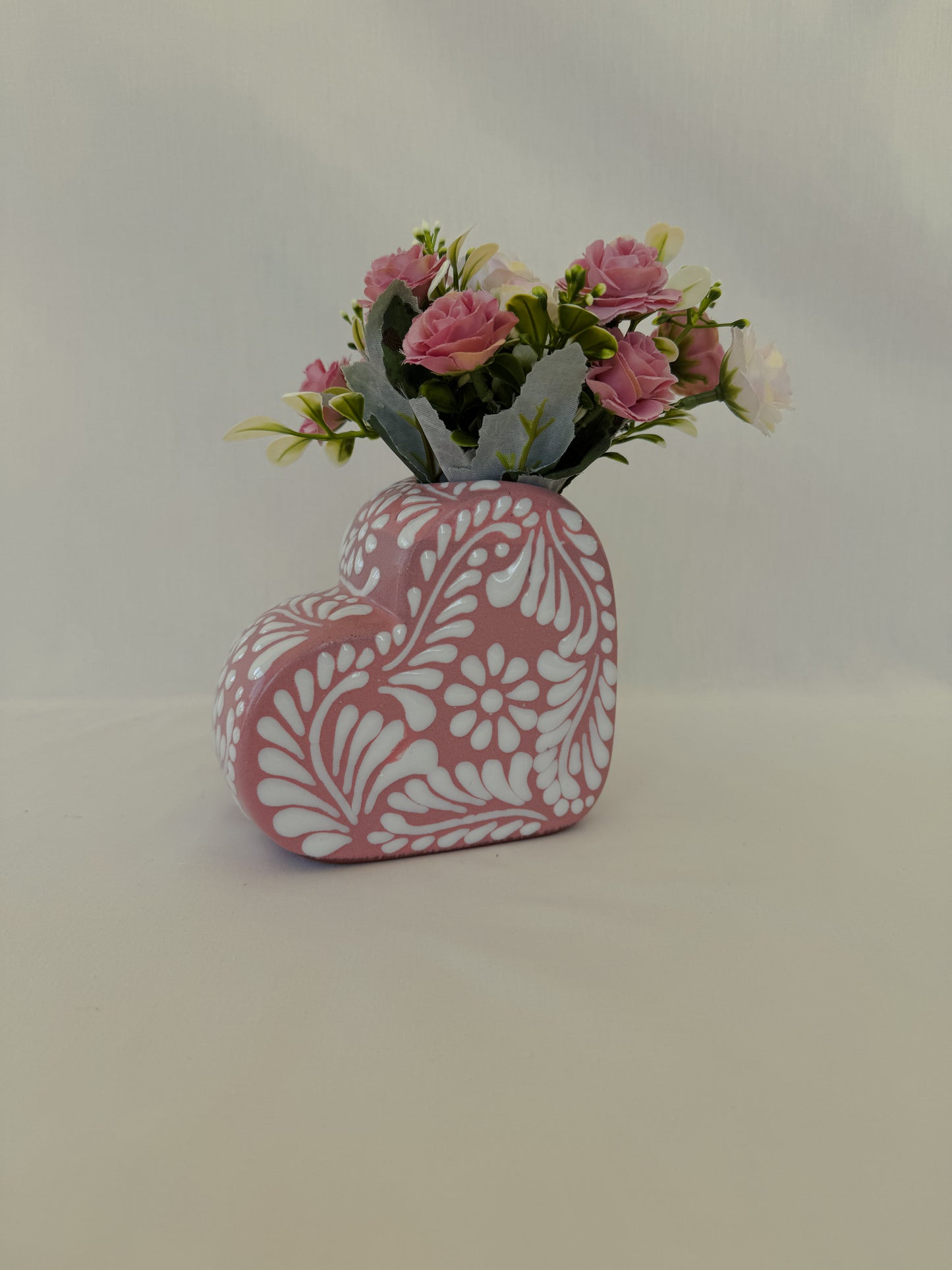 Pink Heart Vase Full Design