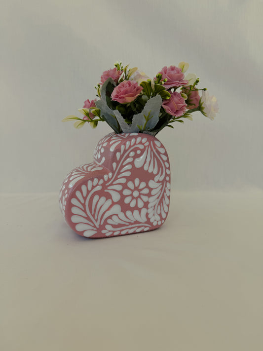 Pink Heart Vase Full Design