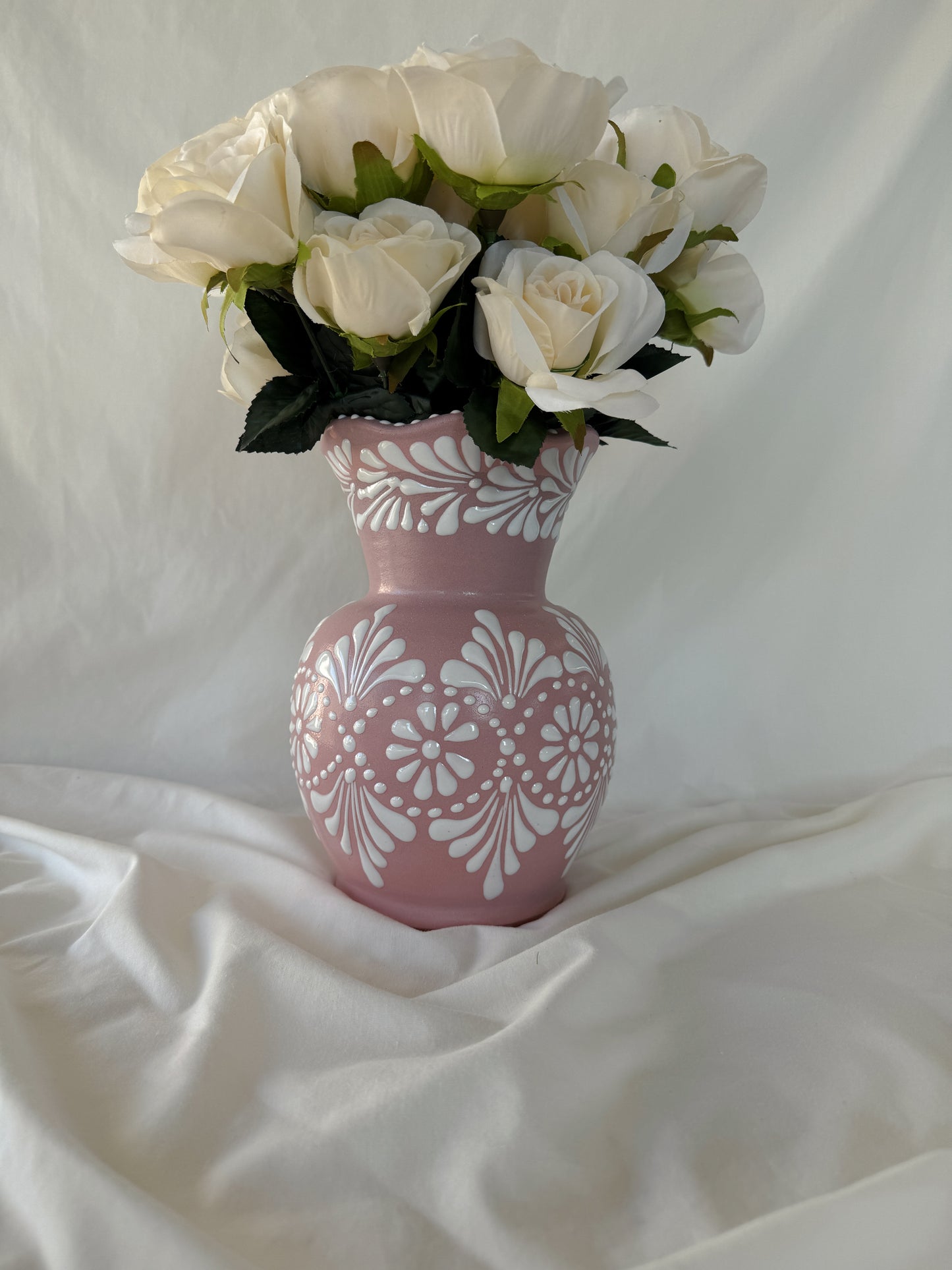 Pink Wavy Vase