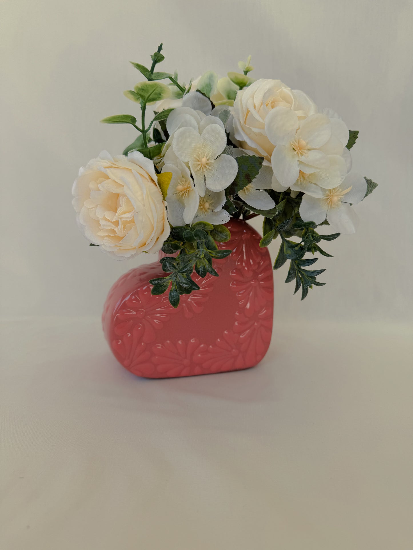 Dark Pink Heart Vase