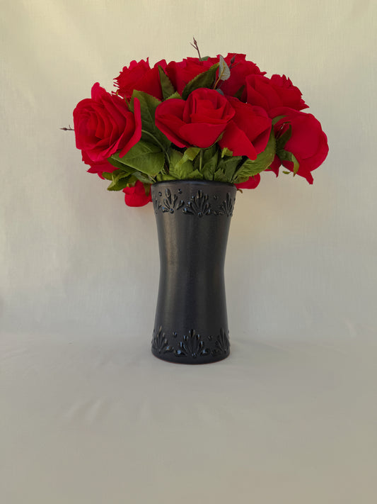 Black Straight Vase